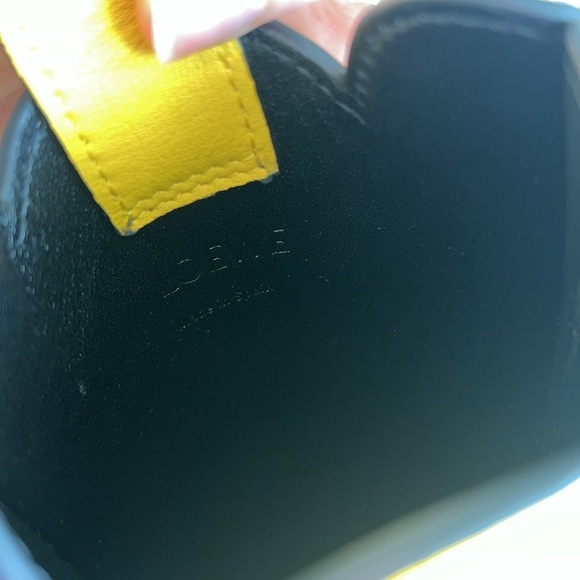 NWT: Loewe Elephant Pocket in leather with shoulder in yellow - Picture 6 of 7
